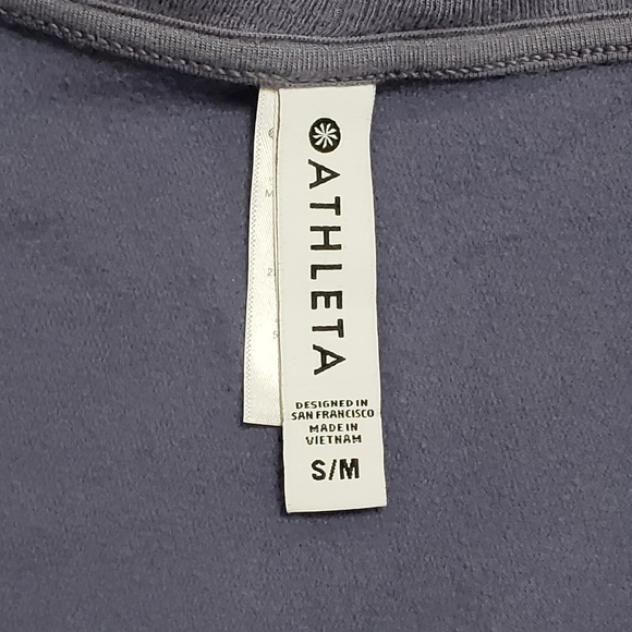 Athleta Ethereal Cocoon Wrap Cardigan Purple Sz S/M - Picture 7 of 13